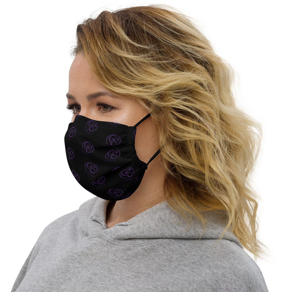 Reusable Face Mask - Black and Purple - GermSanity