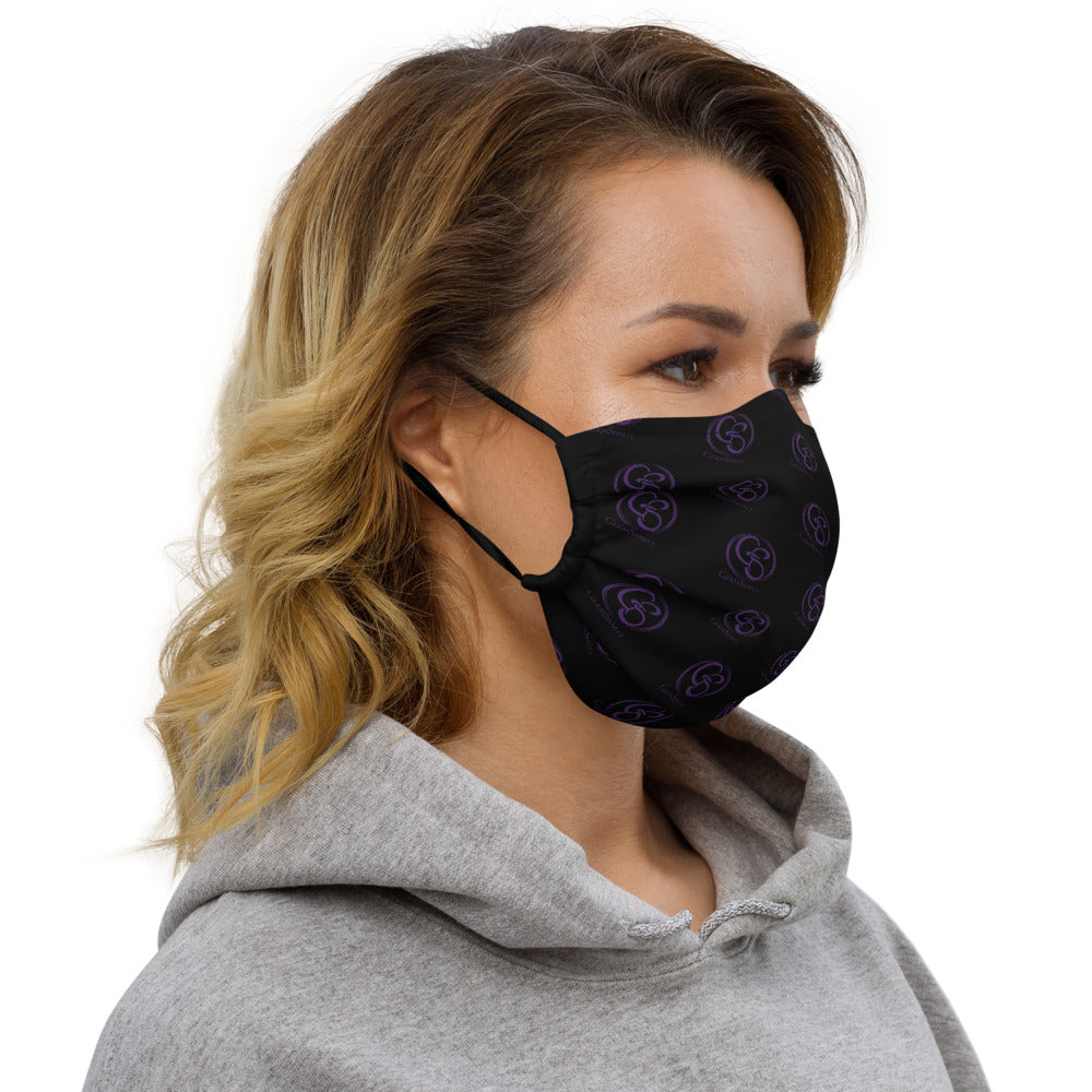 Reusable Face Mask - Black and Purple - GermSanity