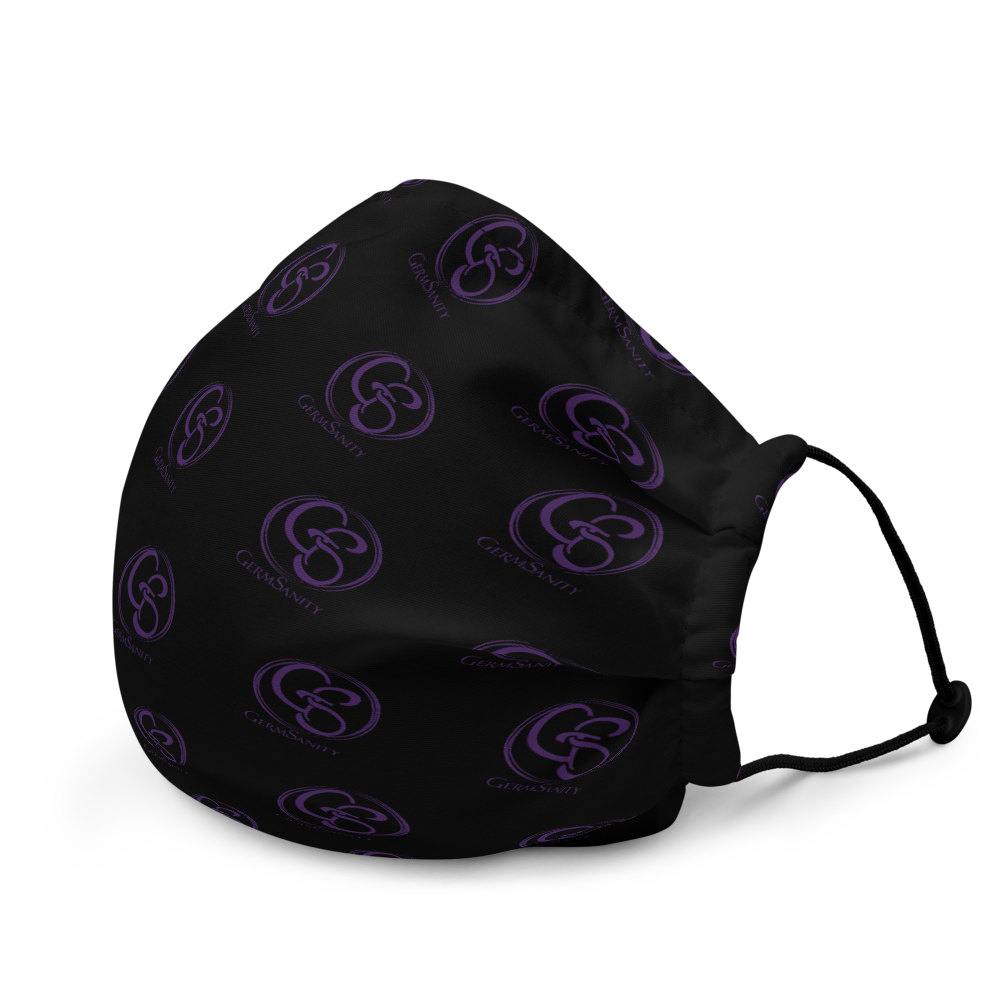 Reusable Face Mask - Black and Purple - GermSanity