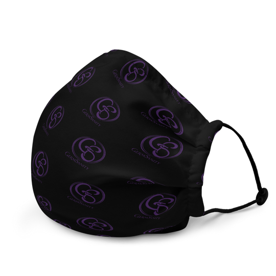 Reusable Face Mask - Black and Purple - GermSanity