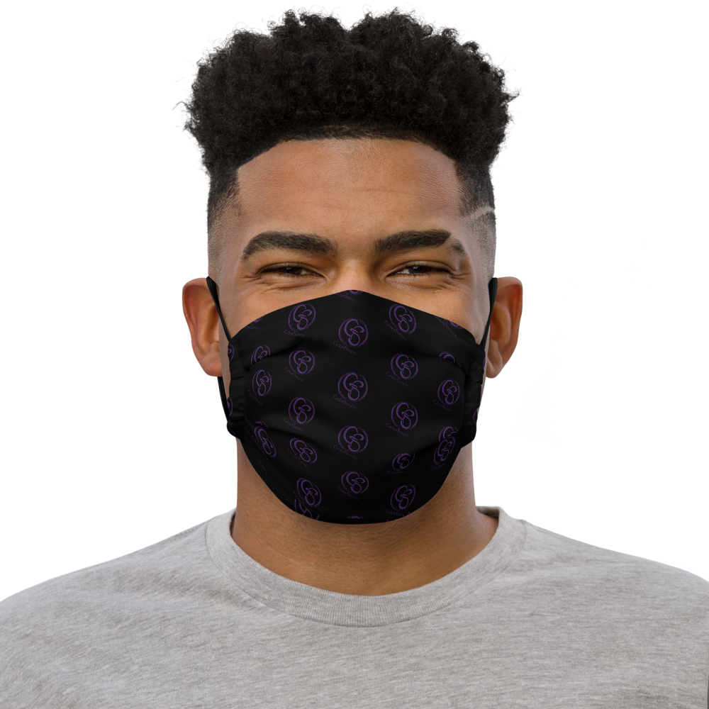 Reusable Face Mask - Black and Purple - GermSanity