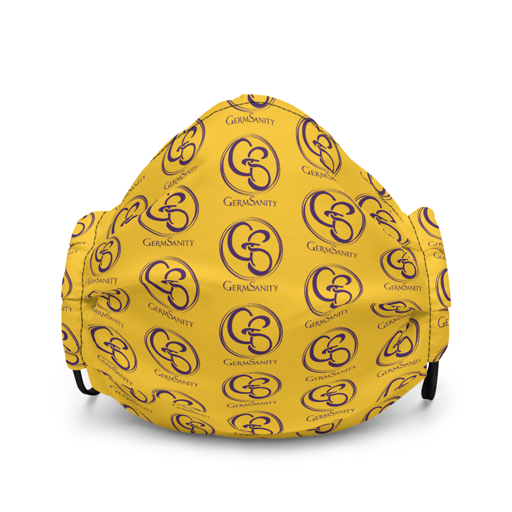 Reusable Face Mask- Gold and Purple - GermSanity