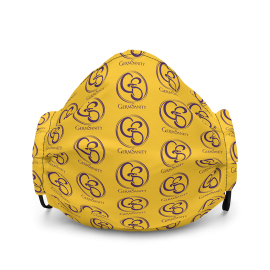 Reusable Face Mask- Gold and Purple - GermSanity