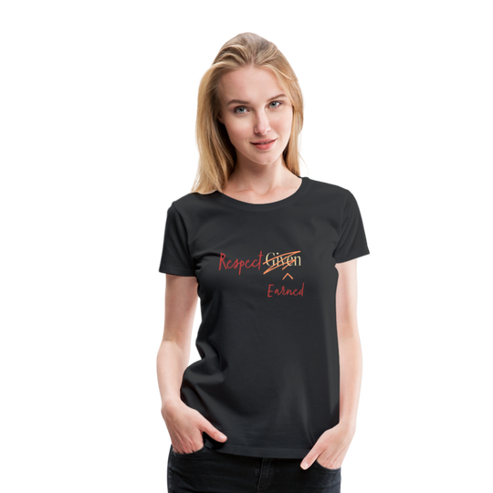 Respected Earned Premium T-Shirt - black